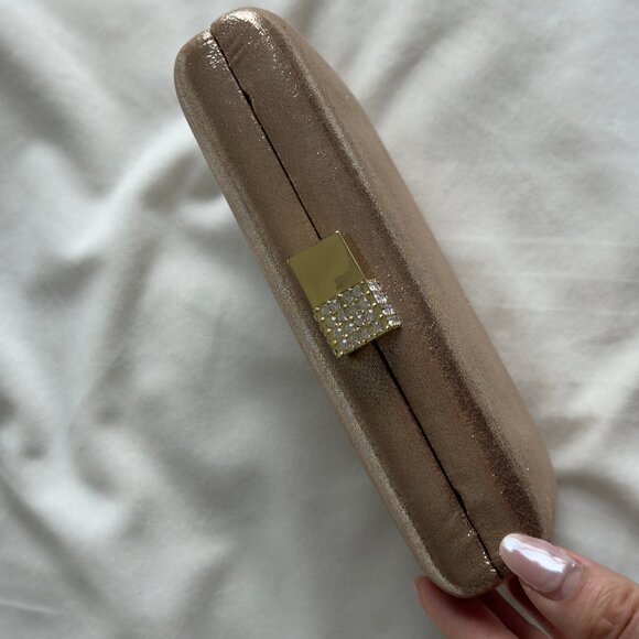 Nina Metallic Clutch/Evening Bag with Chain Strap - Picture 3 of 4